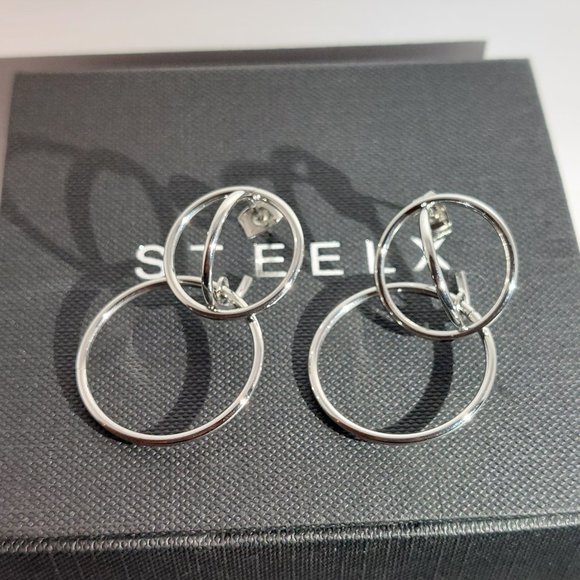 2/$30 Steelx Earrings Style Loop Hoop SL P12 - Picture 7 of 12
